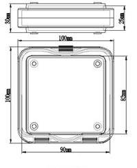 MB-100T-30B Technical Drawing | Gel-Pak Membrane Boxes (MB) | Gel-Pak®